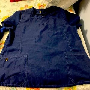 2xp wonderwink navy blue scrub set